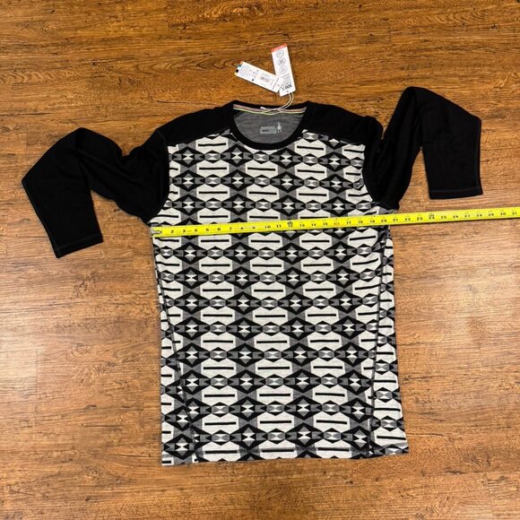 Smartwool‎ Aztec Outdoor Hiking Wool Thermal Long Sleeve Base Layer Shirt Men XL - Picture 10 of 11